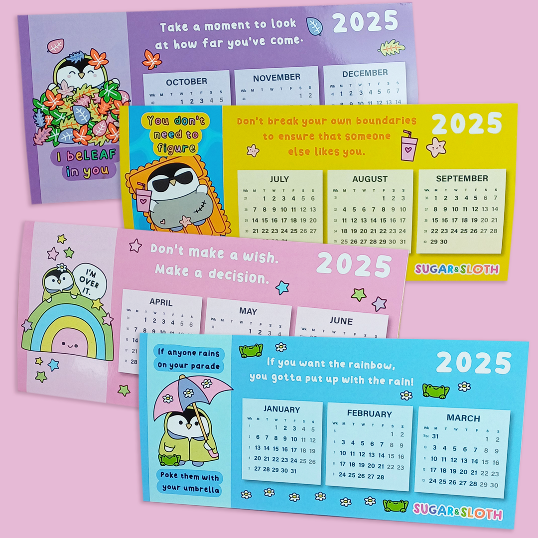 Troy the Penguin 2025 Desk Calendar Sugar and Sloth