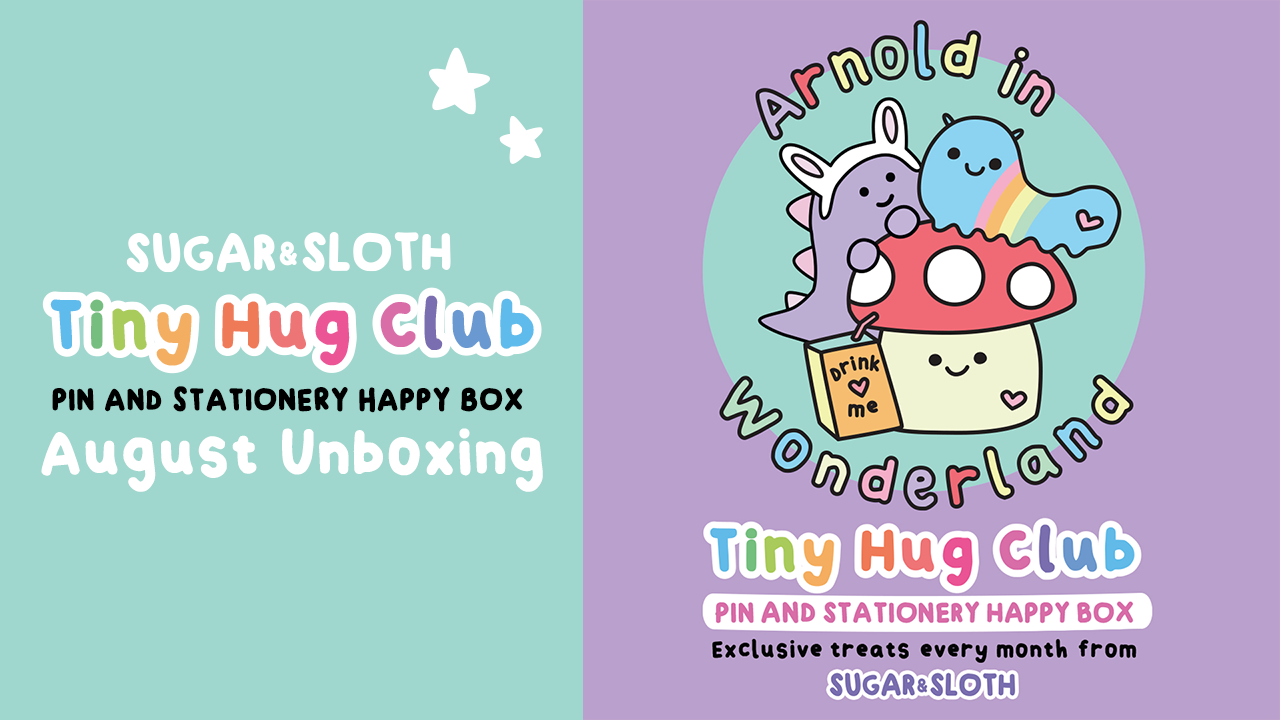 August Tiny Hug Club Pin and Stationery Subscription Box Unboxing