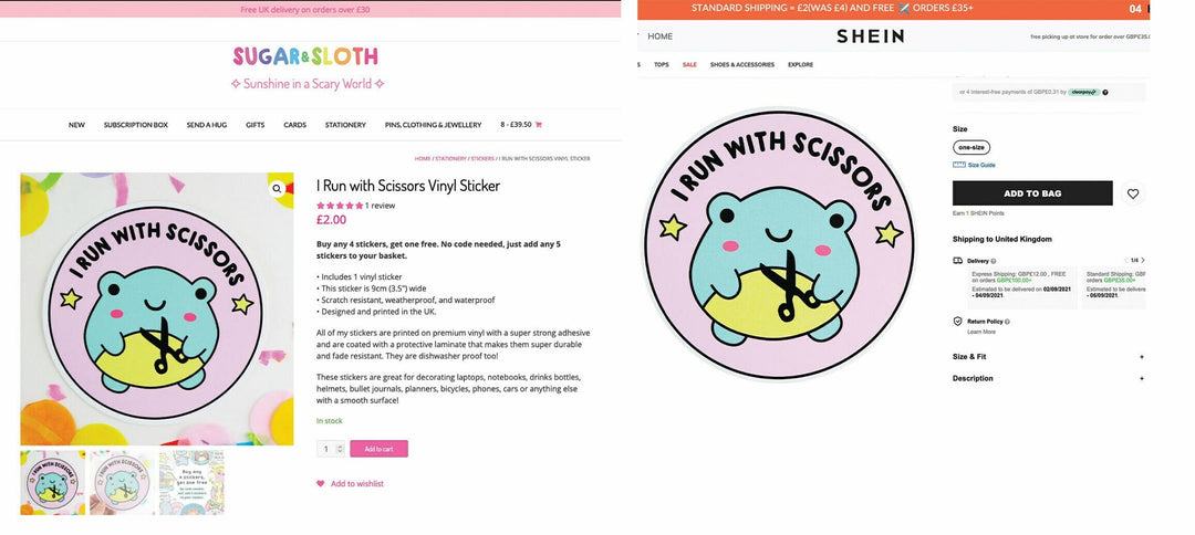 Oh No - Billion dollar company Shein stole my art!