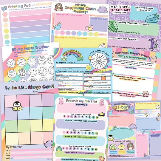 The Utimate Self-Care Stationery Digital Download Bundle