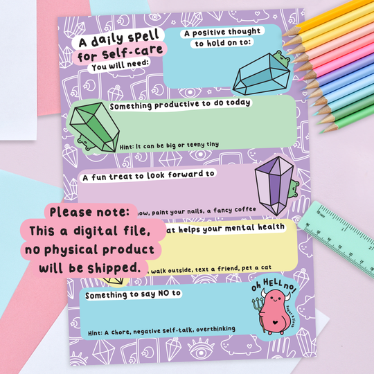 The Utimate Self-Care Stationery Digital Download Bundle