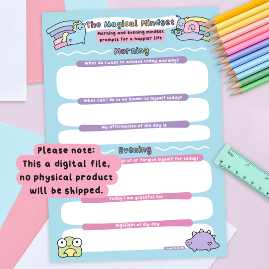 Digital Download: Magical Mindset Intentional Morning and Evening Prompts