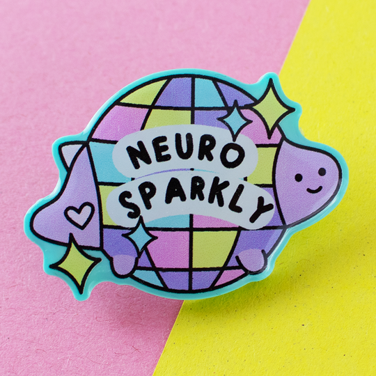 Neurosparkly Recycled Acrylic Pin