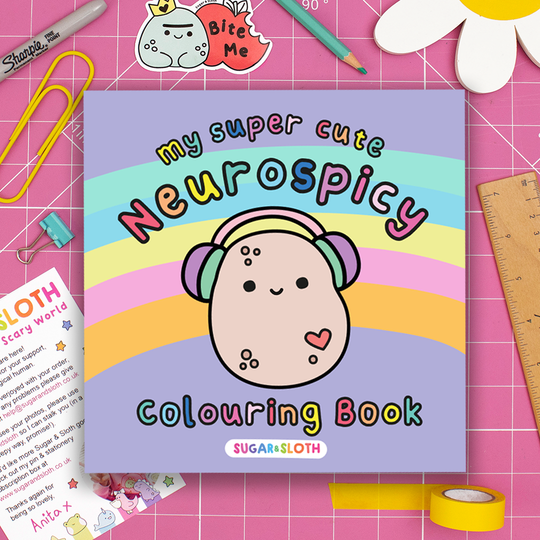 Neurospicy Colouring Book Bundle - Get both the physical AND digital copy!