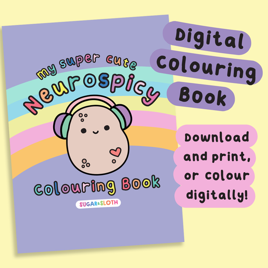 *Digital Download* My Super Cute Neurospicy Colouring Book