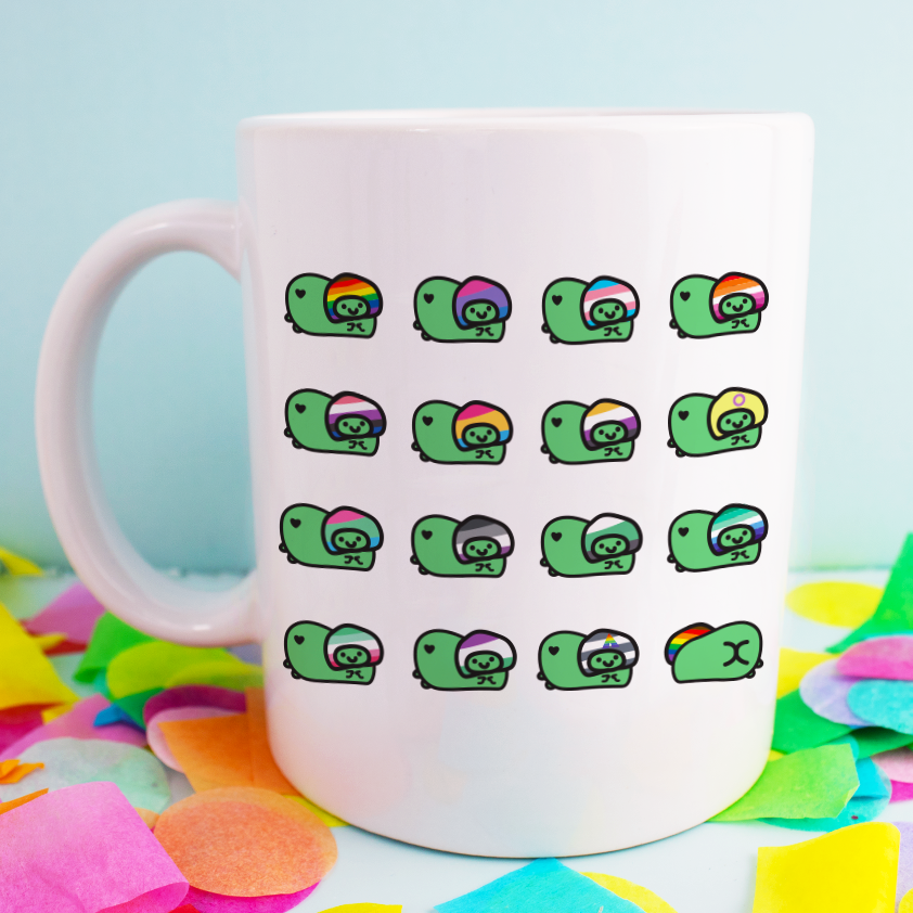Rainbow Pride Flags Froggy Ceramic Mug