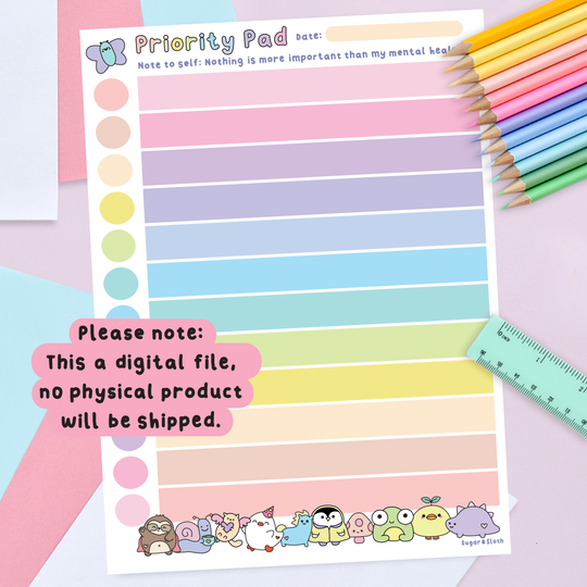 The Utimate Self-Care Stationery Digital Download Bundle