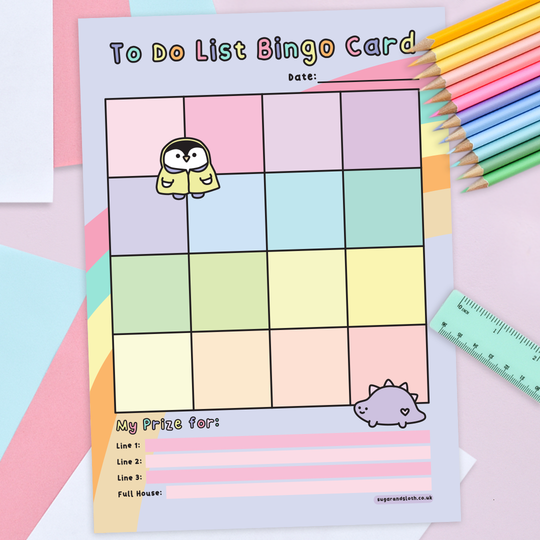 Digital Download: To Do List Bingo Card