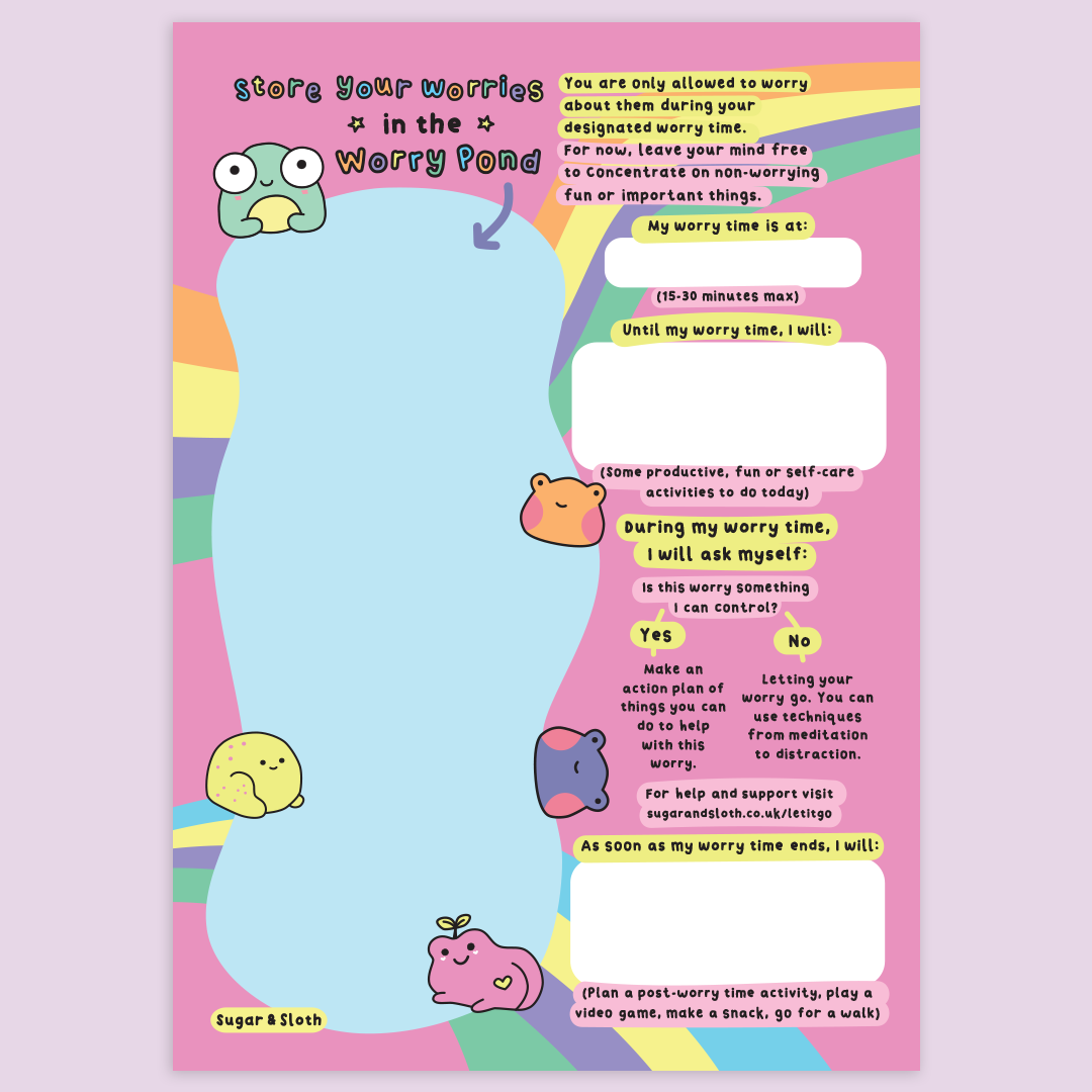 Digital Download: Emotional Support Frog Worry Pond Pad