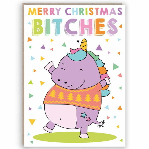 Merry Christmas Bitches Card