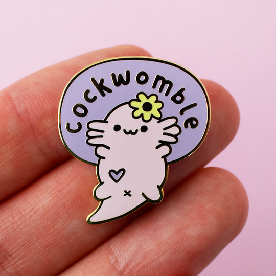 Cockwomble Axolotl Enamel Pin