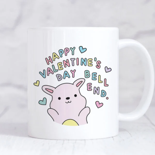 Happy Valentines Day Bell End Mug 