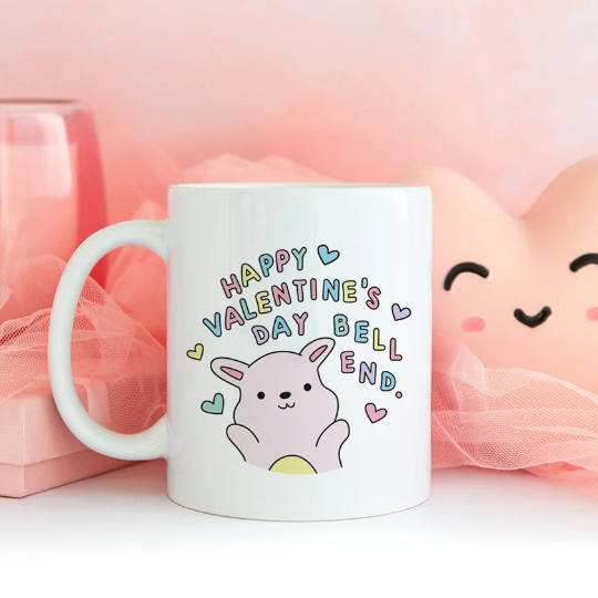 Happy Valentines Day Bell End Mug 