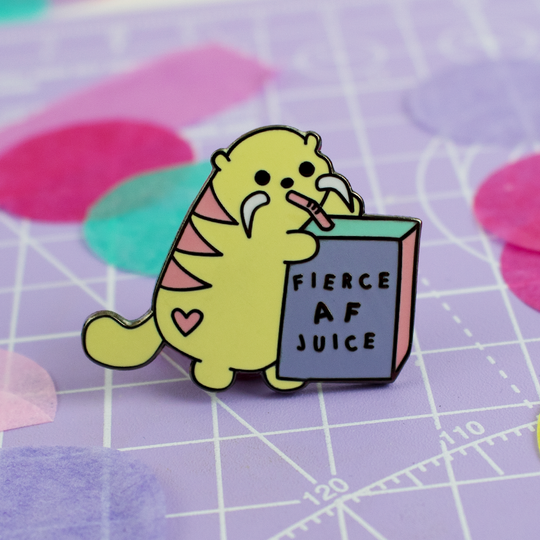 Fierce AF Juice Enamel Pin