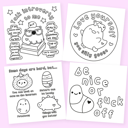 Screaming is Self-Care - A Slightly Sweary Colouring Book