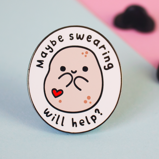 **Club member free gift!** Maybe Swearing Will Help Potato Enamel Pin