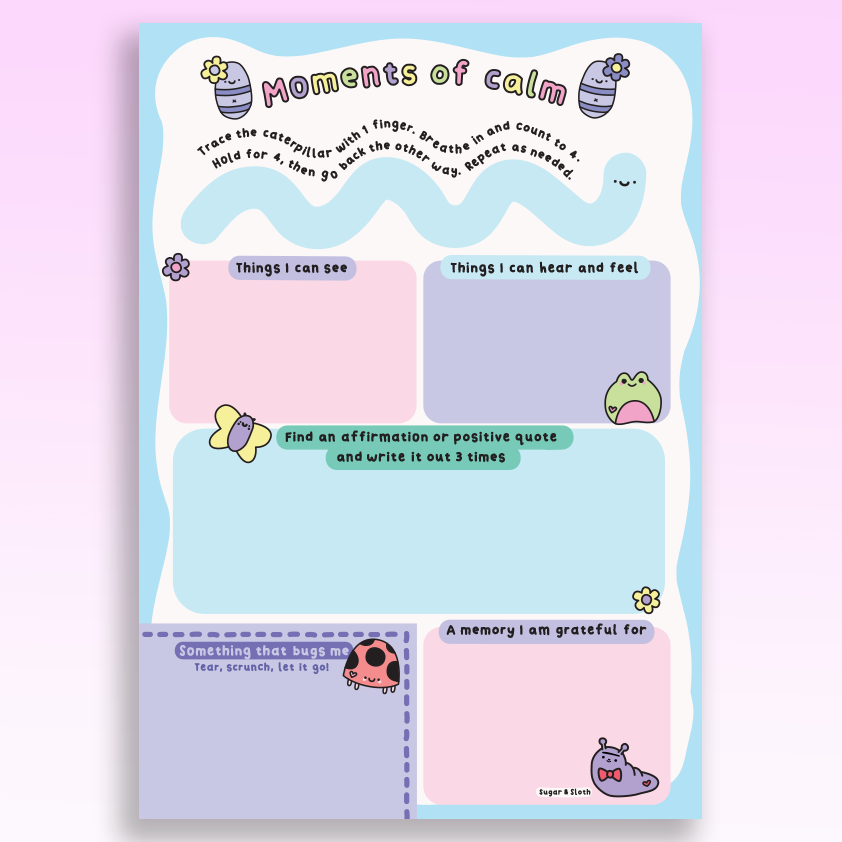 moments of calm A5 notepad 