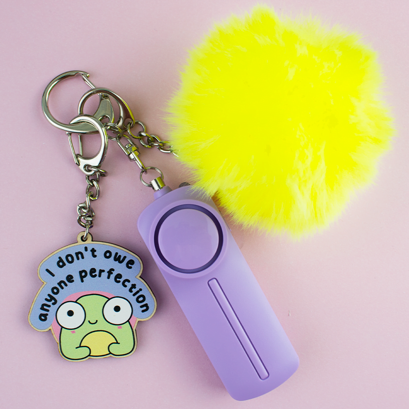 PitPat The Frog Chonky Cheerleader Safety Keychain