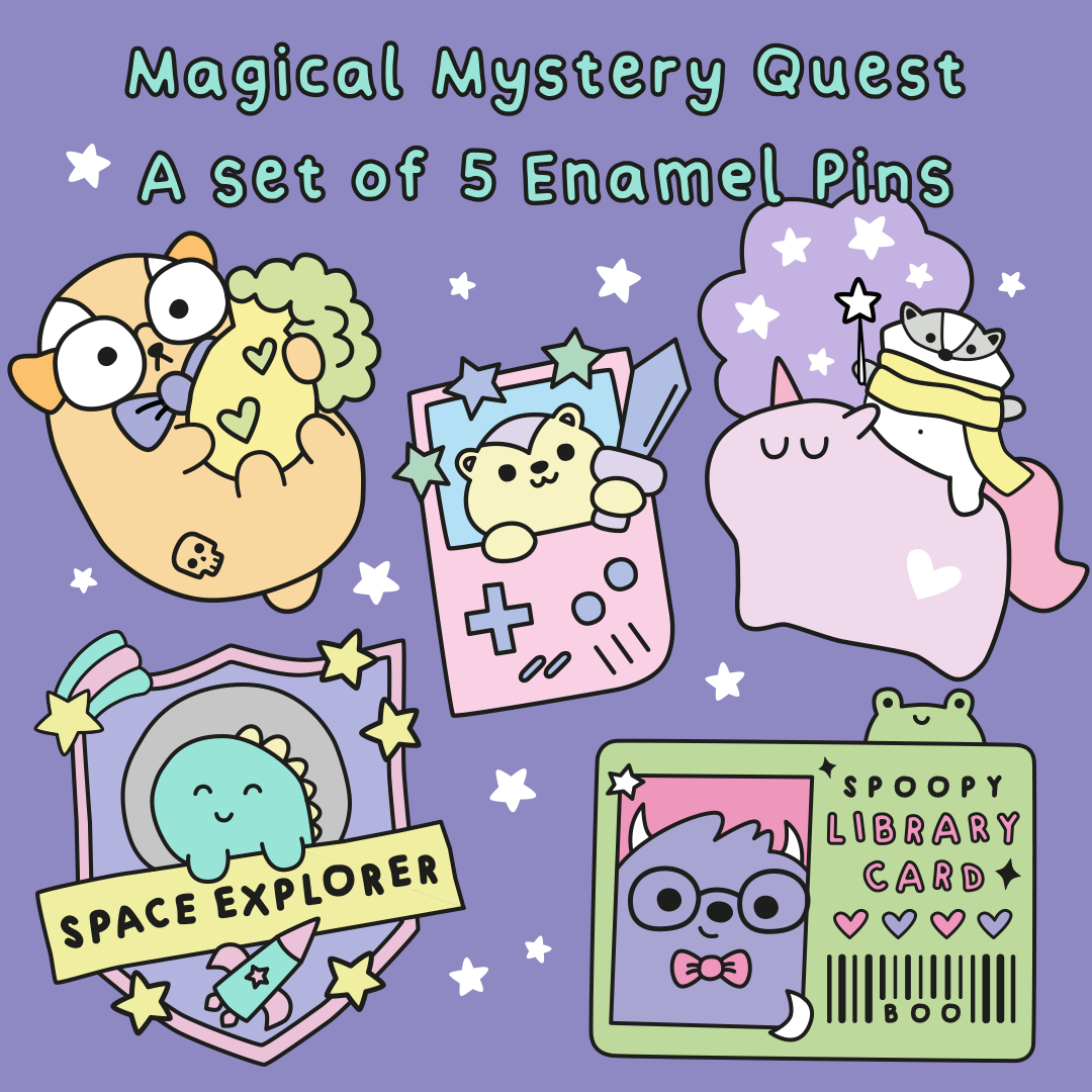 magical mystery quest set of 5 pins