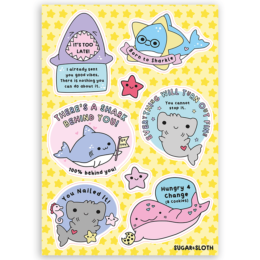 shark sticker sheet